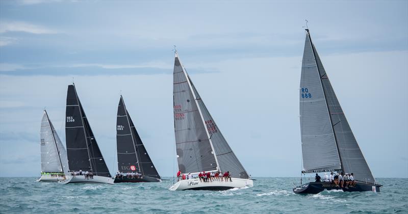 Jessandra II (right) on their way to winning IRC One at the 2016 Samui Regatta - photo © Joyce Ravara