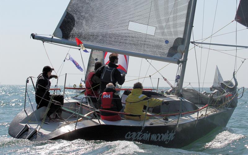 IRC course on day 2 of the International Paint Poole Regatta photo copyright Mark Jardine taken at Parkstone Yacht Club and featuring the IRC class