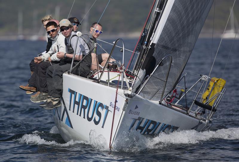 Richard Shellack's Prism 28 Thrust on day 3 of the Silvers Marine Scottish Series photo copyright Marc Turner / CCC taken at Clyde Cruising Club and featuring the IRC class