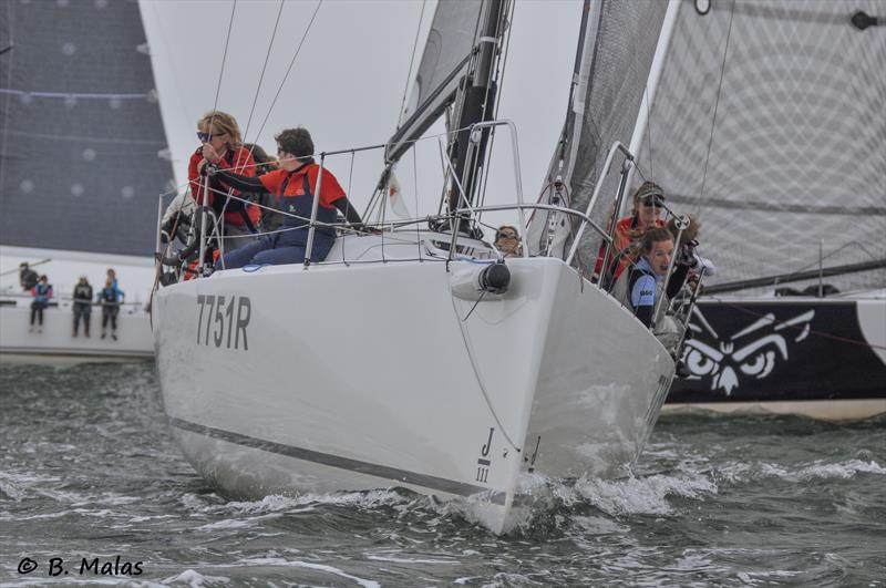 Journeymaker II - Class 1 and overall winner at the Dubarry Women's Open Keelboat Championship 2016 photo copyright Bertrand Malas taken at Hamble River Sailing Club and featuring the IRC class