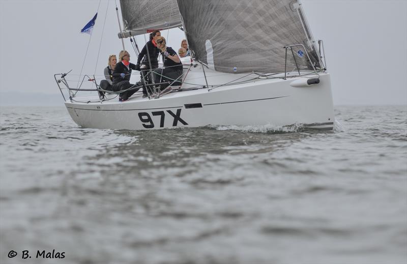 Blackjack 2 - Class 2 winner at the Dubarry Women's Open Keelboat Championship 2016 photo copyright Bertrand Malas taken at Hamble River Sailing Club and featuring the IRC class