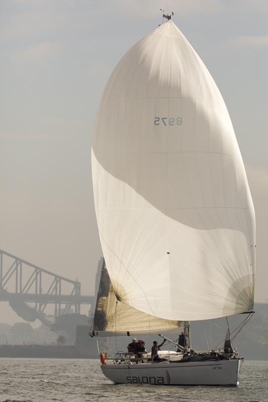 Paula Dock doing a 'Last Tango' down the Harbour on Land Rover Winter Series Ladies Day 3 photo copyright David Brogan / www.sailpix.com.au taken at Cruising Yacht Club of Australia and featuring the IRC class