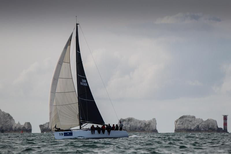 Simon Hennings' Alice at the Needles on day 3 of the Brewin Dolphin Commodores' Cup photo copyright Paul Wyeth / RORC taken at Royal Ocean Racing Club and featuring the IRC class