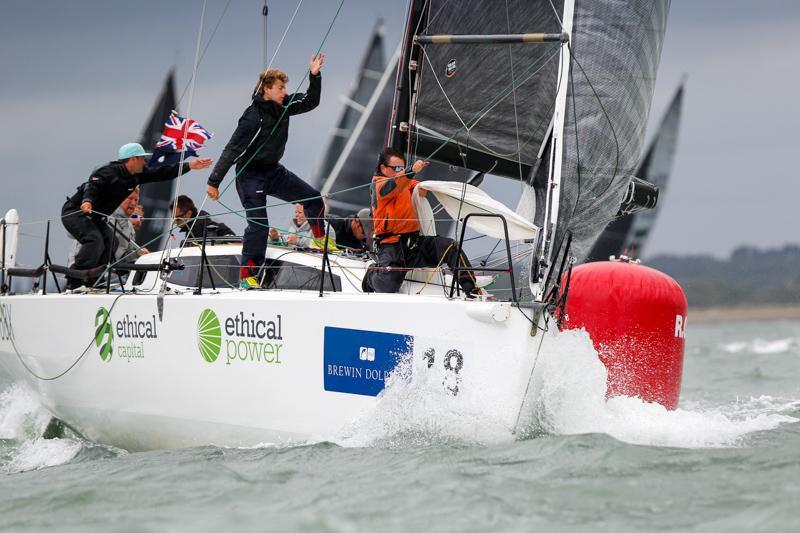 Tom Kneen's JPK 1080 Sunrise was joint best scoring boat on day 4 of the Brewin Dolphin Commodores' Cup photo copyright Paul Wyeth / RORC taken at Royal Ocean Racing Club and featuring the IRC class