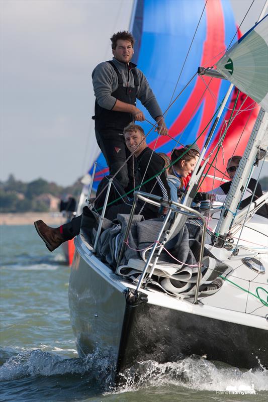 Hamble Winter Series day 1 photo copyright Hamo Thornycroft / www.yacht-photos.co.uk taken at Hamble River Sailing Club and featuring the IRC class