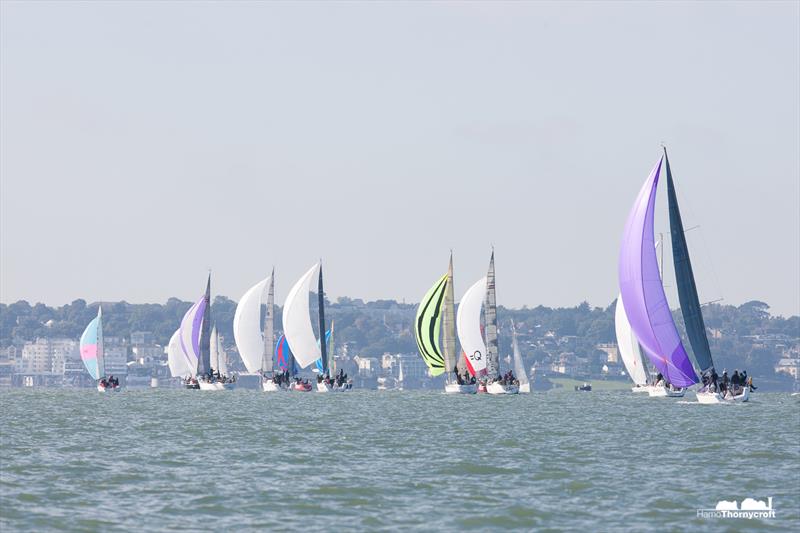 Hamble Winter Series day 1 photo copyright Hamo Thornycroft / www.yacht-photos.co.uk taken at Hamble River Sailing Club and featuring the IRC class