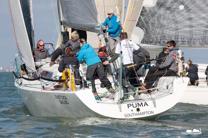 Hamble Winter Series day 1 photo copyright Hamo Thornycroft / www.yacht-photos.co.uk taken at Hamble River Sailing Club and featuring the IRC class