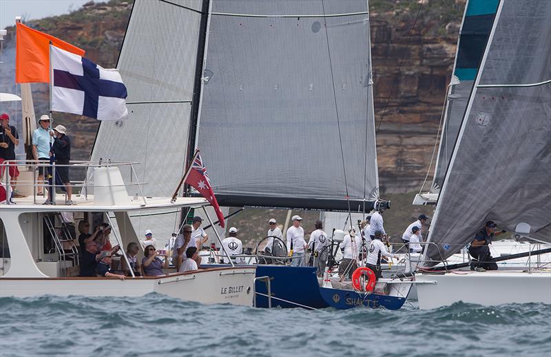 Pittwater to Coffs busy start off Palm Beach headland photo copyright Crosbie Lorimer taken at Royal Prince Alfred Yacht Club and featuring the IRC class