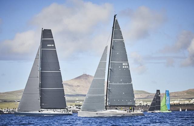 Ideal conditions for the start from Lanzarote. Fourteen yachts are bound for Grenada in the start of the RORC Transatlantic Race - photo © RORC / James Mitchell