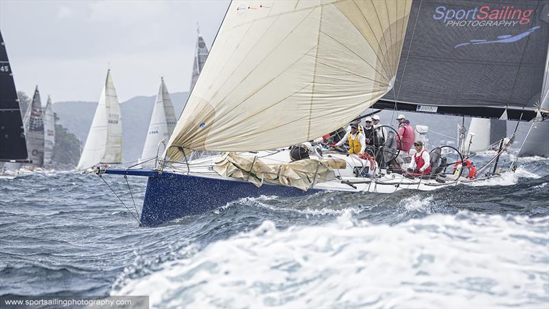 Shakti leading the fleet at the start  photo copyright Sport Sailing Photography / Beth Morley taken at Royal Prince Alfred Yacht Club and featuring the IRC class