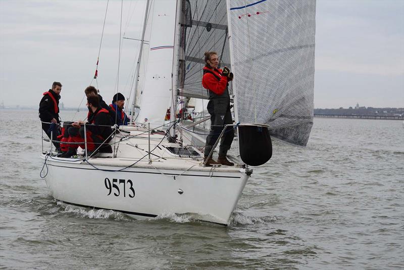  on day 1 of the Hamble River Early Bird Series photo copyright Trevor Pountain taken at Hamble River Sailing Club and featuring the IRC class