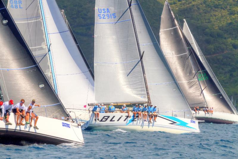 Three bullets in CSA Racing 1 for Peter Corr's King 40, Blitz on day 1 of the BVI Spring Regatta photo copyright BVISR / www.ingridabery.com taken at Royal BVI Yacht Club and featuring the IRC class