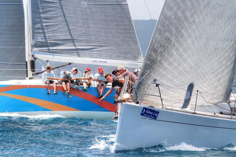 A great way to spend April Fools' Day! Out on the water on day 2 of the BVI Spring Regatta photo copyright BVISR / www.ingridabery.com taken at Royal BVI Yacht Club and featuring the IRC class