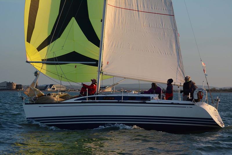 Racing on day 2 of the Hamble River Early Bird Series  photo copyright Trevor Pountain taken at Hamble River Sailing Club and featuring the IRC class