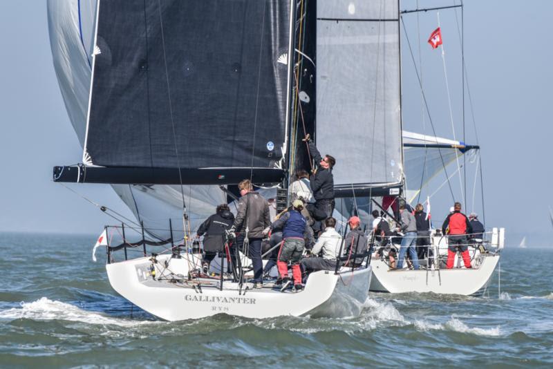 Tor McLaren's MAT 1180s, Gallivanter competing in the Warsash Spring Series photo copyright Andrew Adams / www.closehauledphotography.com taken at Royal Ocean Racing Club and featuring the IRC class