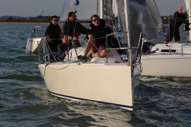M'enfin on day 4 of the Hamble River Early Bird Series photo copyright Trevor Pountain taken at Hamble River Sailing Club and featuring the IRC class