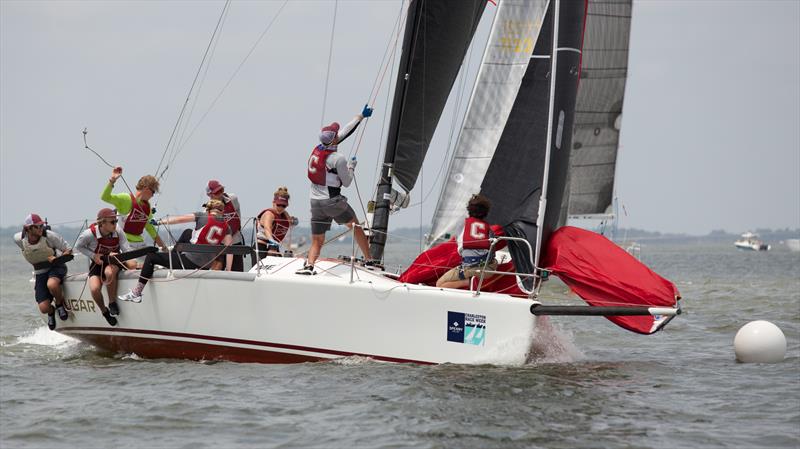 One of more than six teams crewed by College of Charleston Sailing Team members at Sperry Charleston Race Week 2017 photo copyright Charleston Race Week / Meredith Block taken at Charleston Yacht Club and featuring the IRC class