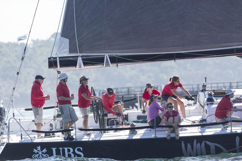 Clipper Round the World Race skipper Wendy Tuck steering UBS Wild Thing to win the spinnaker Division 1 photo copyright David Brogan / www.sailpix.com.au taken at Cruising Yacht Club of Australia and featuring the IRC class