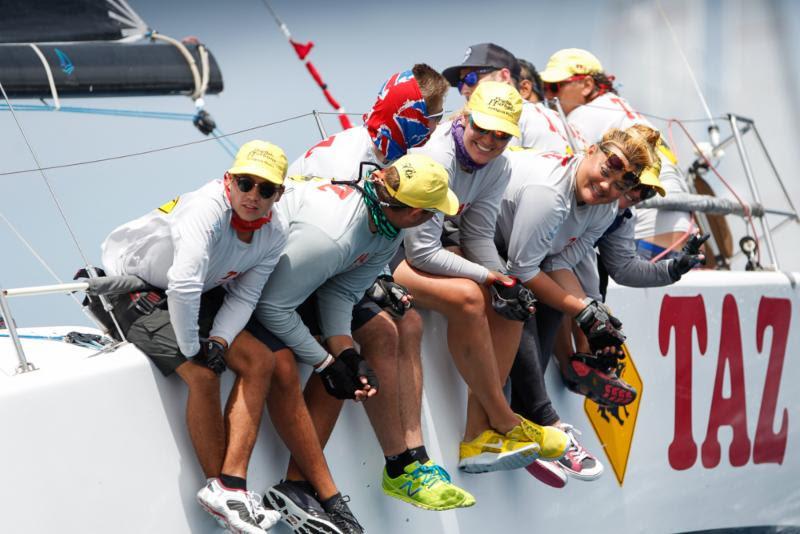 Bernie Evan Wong's RP37 Taz on day 1 at Antigua Sailing Week - photo © Paul Wyeth / www.pwpictures.com