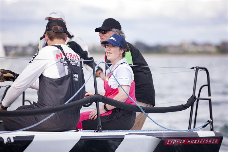 Juliet Schilling at the helm of Martini Racing during the BLiSS regatta at Royal Brighton Yacht Club - photo © Steb Fisher