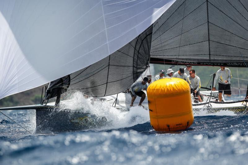 Mark Chapman's Trinnie team racing Ker 11.3, Dingo on Fever-Tree Race Day 2 at Antigua Sailing Week - photo © Paul Wyeth / www.pwpictures.com