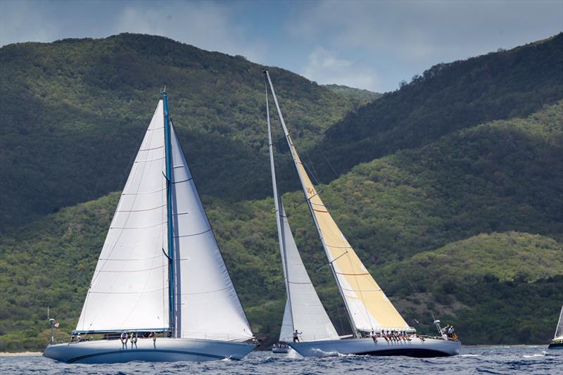 Kialoa III and Spirit in CSA on Race Day 4 at Antigua Sailing Week photo copyright Paul Wyeth / www.pwpictures.com taken at Antigua Yacht Club and featuring the IRC class