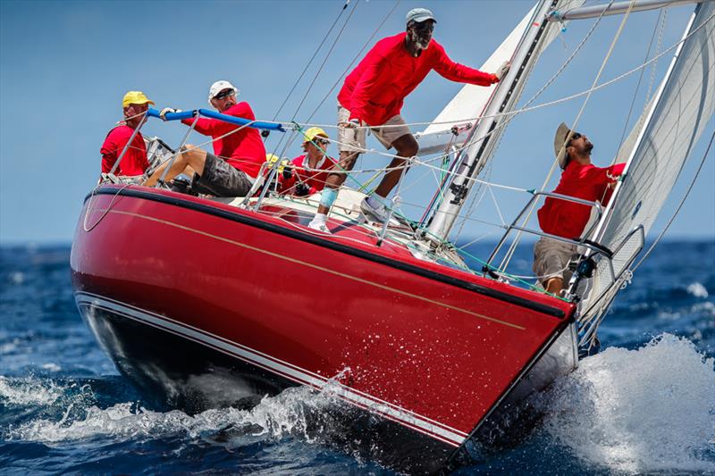 Steve Carson's Dehler 33, Hightide leads CSA 8 on Race Day 4 at Antigua Sailing Week photo copyright Paul Wyeth / www.pwpictures.com taken at Antigua Yacht Club and featuring the IRC class