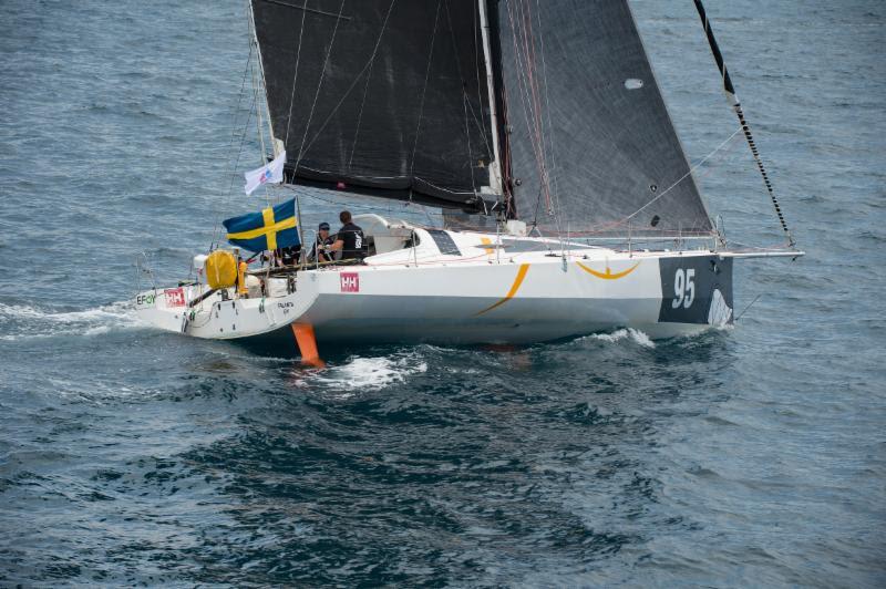 A close battle on the water for the two Pogo 12.50s. Talanta at the start of the Antigua Bermuda Race - photo © Ted Martin