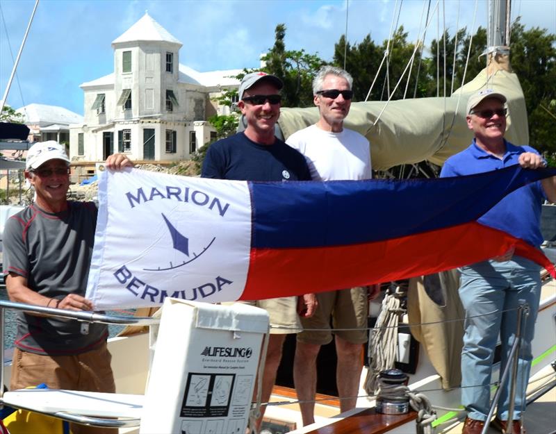 (l-r) Dave Patton, Chip Brandish, George Dyroff and Wilie Forbes after Selkie wins the 40th Anniversary Marion Bermuda overall photo copyright Talbot Wilson taken at Royal Hamilton Amateur Dinghy Club and featuring the IRC class