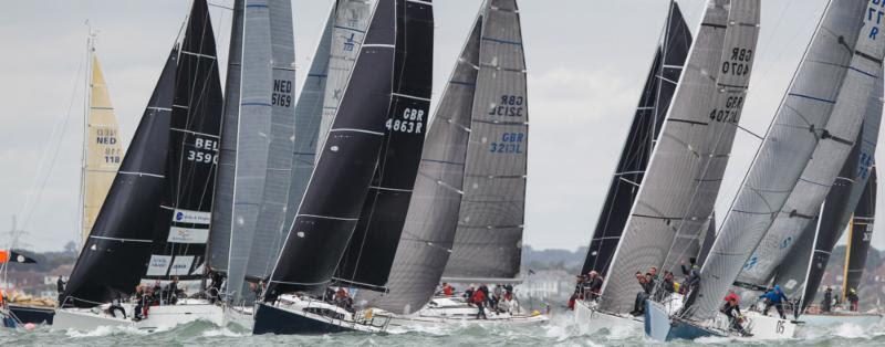 Start line action at the IRC Nationals photo copyright Paul Wyeth / www.pwpictures.com taken at Royal Ocean Racing Club and featuring the IRC class