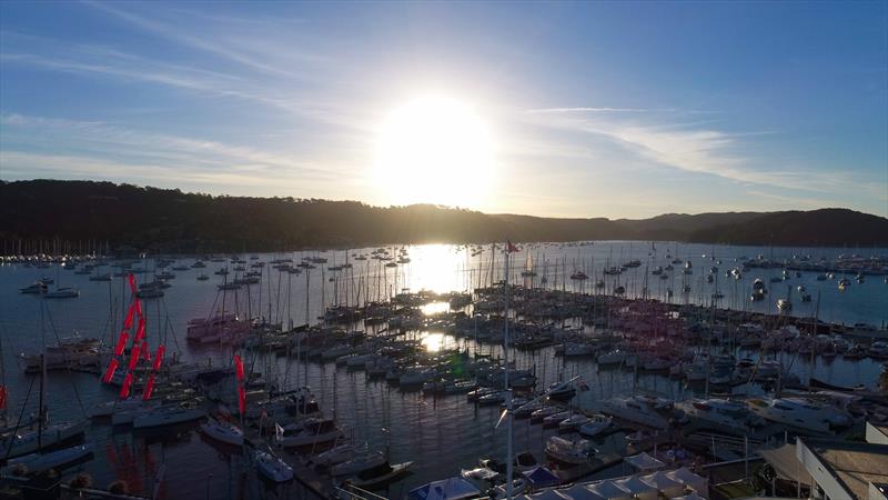 The view from the Royal Prince Alfred YC Clubhouse looking over Pittwater - photo © RPAYC