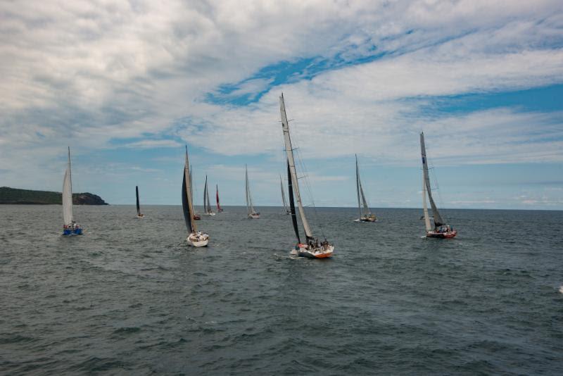 A diverse fleet sets off for Bermuda in the inaugural Antigua Bermuda Race - photo © Ted Martin