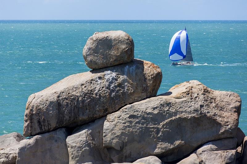 Tevake II on a scenic course last year at SeaLink Magnetic Island Race Week photo copyright Andrea Francolini taken at Townsville Yacht Club and featuring the IRC class
