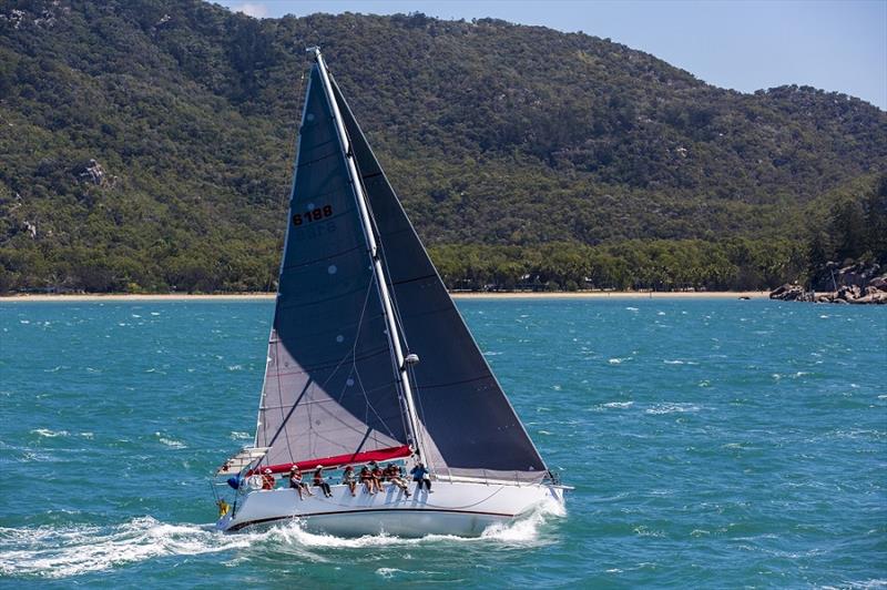 Wine Dark Sea powering along at SeaLink Magnetic Island Race Week last year photo copyright Andrea Francolini taken at Townsville Yacht Club and featuring the IRC class