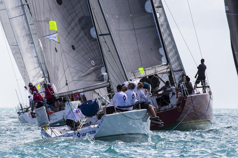 Skeeter and co in a tight race at Airlie Beach Race Week 2017 photo copyright Andrea Francolini taken at Whitsunday Sailing Club and featuring the IRC class