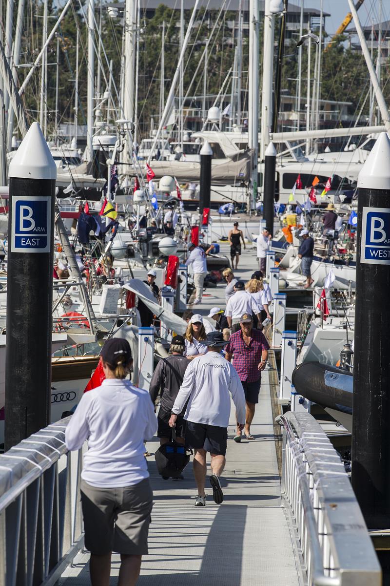 Busy dock before racing on day 2 at Audi Hamilton Island Race Week 2017 photo copyright Andrea Francolini taken at Hamilton Island Yacht Club and featuring the IRC class