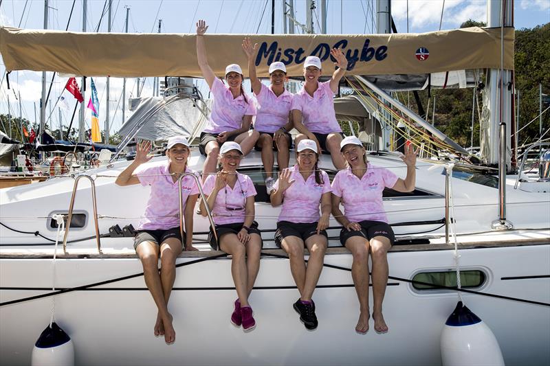 Mista Gybe's crew at Audi Hamilton Island Race Week 2017 photo copyright Andrea Francolini taken at Hamilton Island Yacht Club and featuring the IRC class