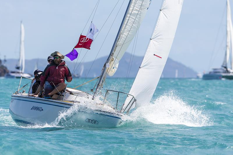 Rhumbmaid going to windward on day 5 at Audi Hamilton Island Race Week 2017 photo copyright Andrea Francolini taken at Hamilton Island Yacht Club and featuring the IRC class