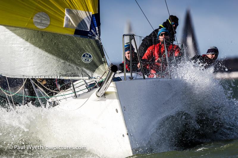 2017 Hamble Winter Series week 6 photo copyright Paul Wyeth / www.pwpictures.com taken at Hamble River Sailing Club and featuring the IRC class