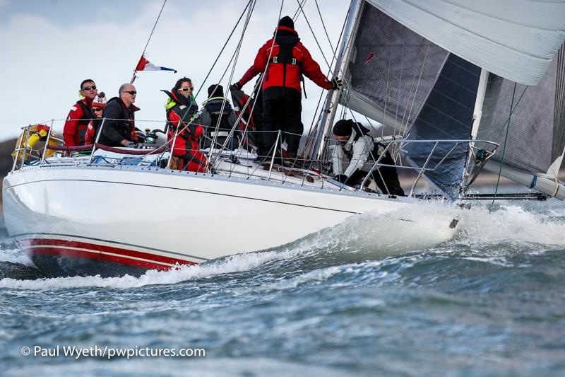 2017 Hamble Winter Series week 6 photo copyright Paul Wyeth / www.pwpictures.com taken at Hamble River Sailing Club and featuring the IRC class