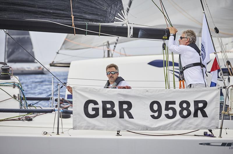 Leaving Lanzarote after the start: Richard Palmer's JPK 10.10 Jangada racing Two Handed with Rupert Holmes in the 4th RORC Transatlantic Race - photo © RORC / James Mitchell