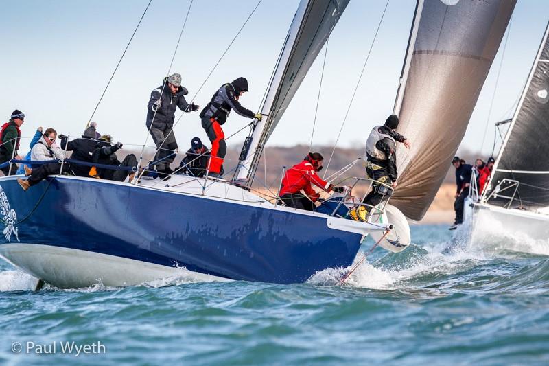 2017 Hamble Winter Series week 8 photo copyright Paul Wyeth / www.pwpictures.com taken at Hamble River Sailing Club and featuring the IRC class