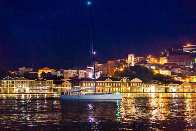 After the finish, Aragon makes her way to C&N Port Louis Marina, Grenada in the RORC Transatlantic Race - photo © RORC / Arthur Daniel