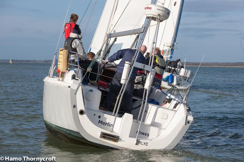 Cowes Corinthian YC Boxing Day Scramble 2017 photo copyright Hamo Thornycroft / www.yacht-photos.co.uk taken at Cowes Corinthian Yacht Club and featuring the IRC class