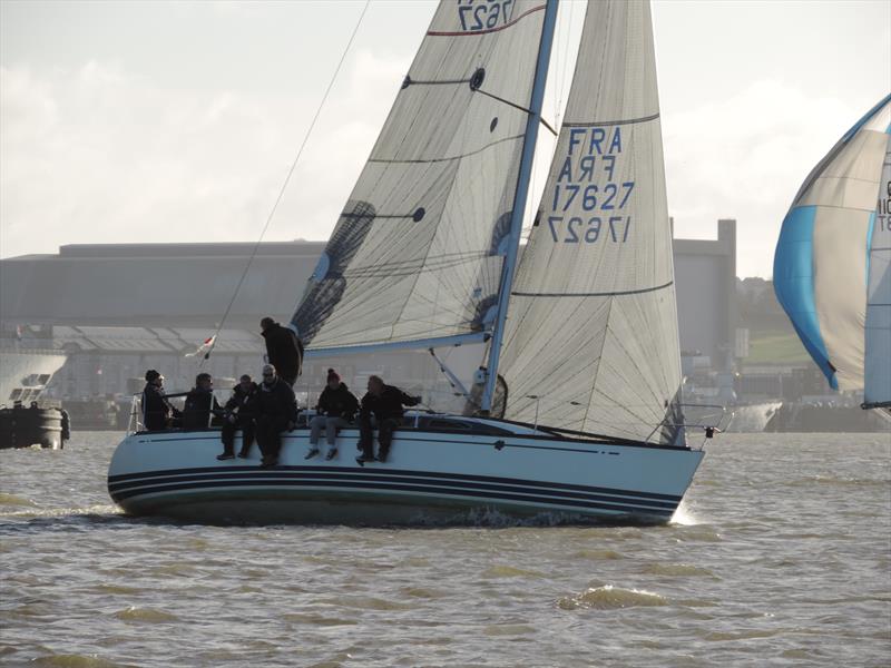 X332 Extortion8 during the Saltash Sailing Club New Year's Day Race photo copyright Trevor Bardwell-Jones taken at Saltash Sailing Club and featuring the IRC class