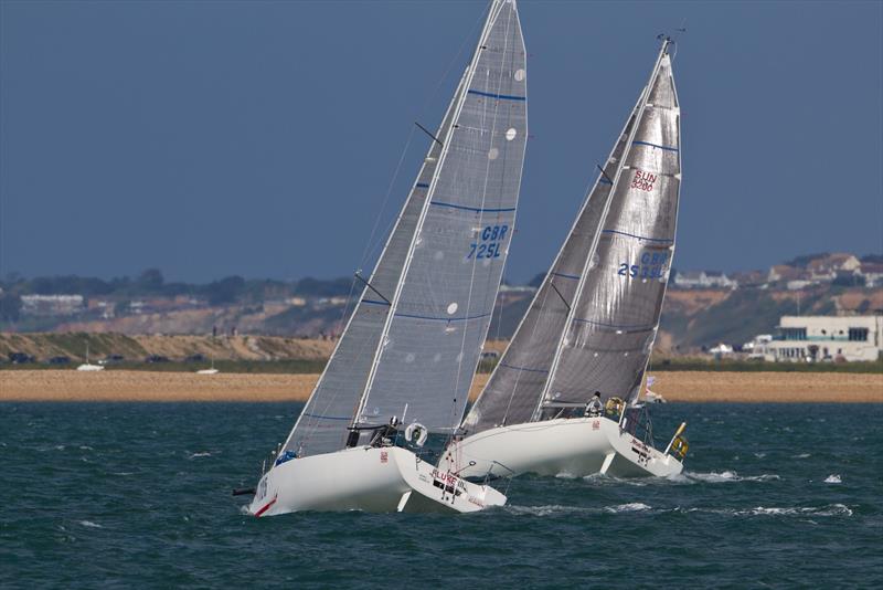 Racing Roxanne Sunfast 3200 through the Needles during the Portland race photo copyright Ocean Elements taken at  and featuring the IRC class