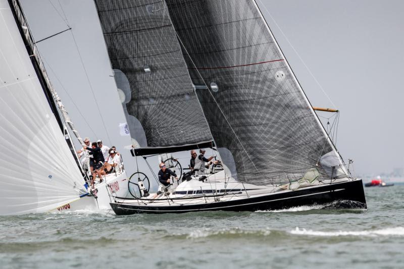 Winning the first race of the day, Robert Bicket's Club Swan 42 Fargo competing in IRC One on day 3 of the 2018 IRC European Championship and Commodores' Cup photo copyright Paul Wyeth / www.pwpictures.com taken at Royal Ocean Racing Club and featuring the IRC class