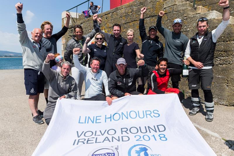 Line honours for Baraka GP in the 2018 Volvo Round Ireland Race - photo © David Branigan / Oceansport