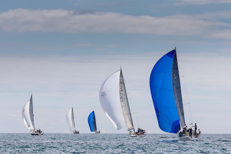 Jelly Baby skippered by Brian and Mary Jones (right) racing in Class 2 on day 1 of Volvo Cork Week - photo © David Branigan / Oceansport