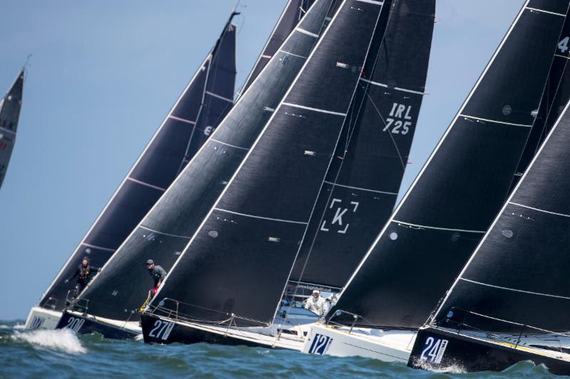 Class C had one general recall in close starts on day 3 at The Hague Offshore Sailing World Championship 2018 photo copyright Sander van der Borch taken at Jachtclub Scheveningen and featuring the IRC class
